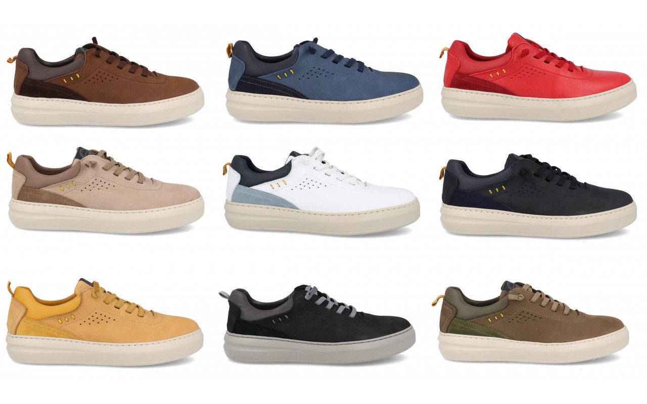 CALZADO CASUAL PARA CABALLERO EN PIEL VARIOS COLORES CORDON ELASTICO-FABRICADO EN ESPAÑA