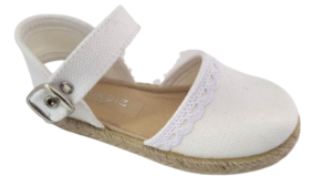 Alpargatas de niña con hebilla en varios colores Tallas 20 a 35 Modelo 263 Condiz 5 263 BLANCO removebg preview