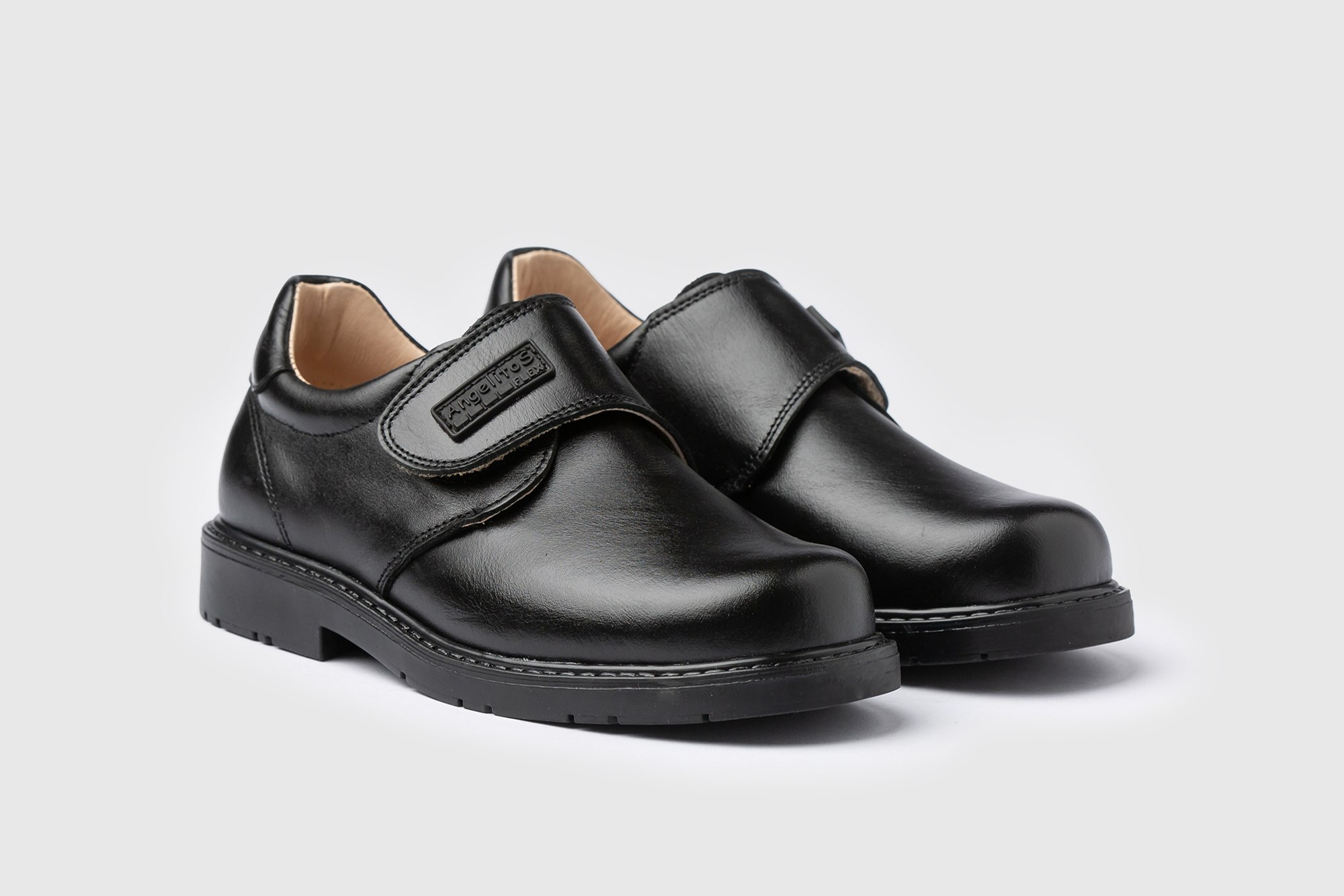 Zapato Colegial Napa Velcro AngelitoS