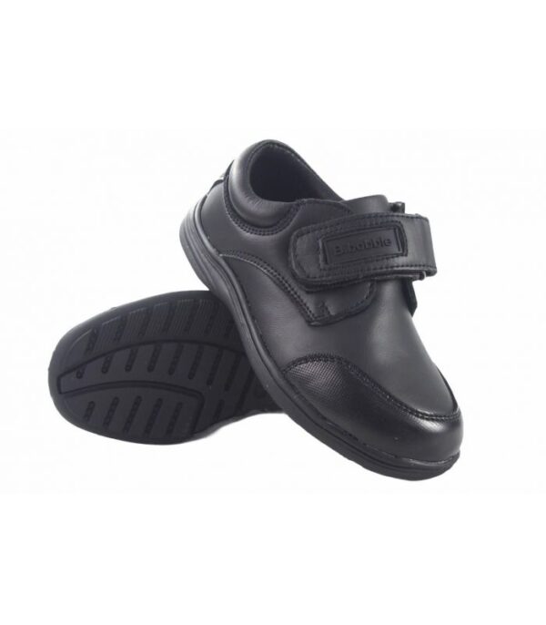 Zapato colegial negro con velcro para niño – Calzado resistente y cómodo para el colegio Bubble