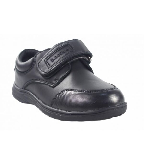 Zapato colegial negro con velcro para niño – Calzado resistente y cómodo para el colegio Bubble - Imagen 2