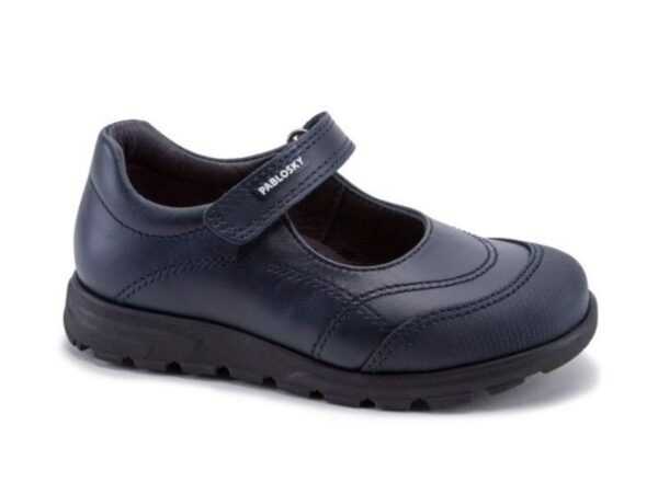 Zapato colegial niña azul marino Pablosky piel  3342 - Imagen 4