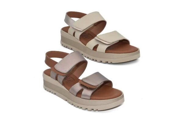 Sandalias de plataforma para mujer con velcro y plantilla de gel – Hechas en España Tallas 36 a 40 Modelo 107 Tekila - Imagen 2
