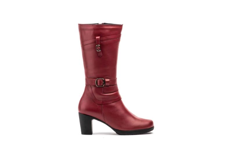 Botas de piel con tacón para mujer diseño elegante con caña media Tallas 36 a 41 Modelo 1510 Ibérico 3 Botas de piel con tacón para mujer diseño elegante con caña media Tallas 36 a 41 Modelo 1510 Ibérico - Image 3