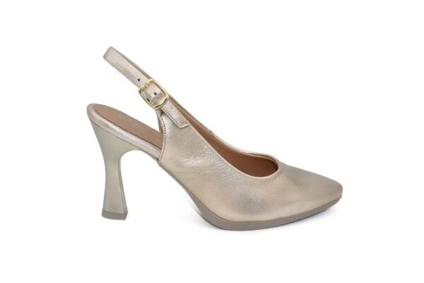 Zapatos de tacón slingback en piel para mujer Hechos en España Tallas 36 a 40 Modelo 4251 Chamby - Imagen 3