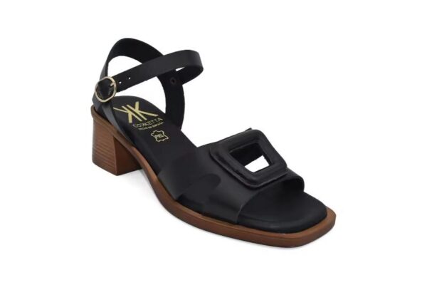 Sandalias de tacón ancho para mujer en piel Hechas en España Tallas 36 a 40 Modelo 440 Cokketa