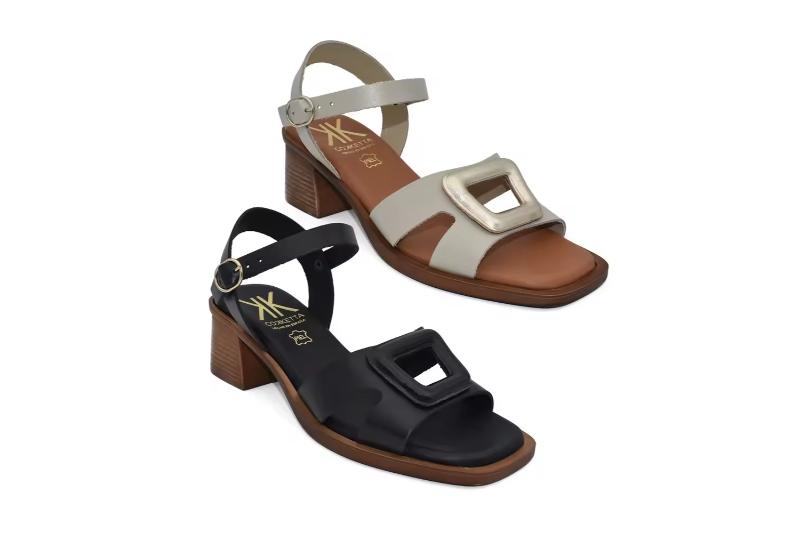 Sandalias de tacón ancho para mujer en piel Hechas en España Tallas 36 a 40 Modelo 440 Cokketa 4 Sandalias de tacón ancho para mujer en piel Hechas en España Tallas 36 a 40 Modelo 440 Cokketa - Image 4