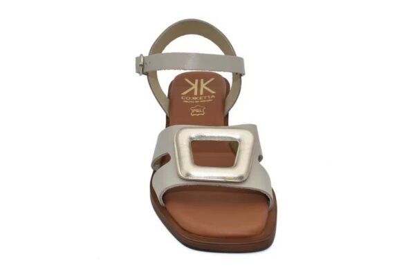 Sandalias de tacón ancho para mujer en piel Hechas en España Tallas 36 a 40 Modelo 440 Cokketa - Image 2