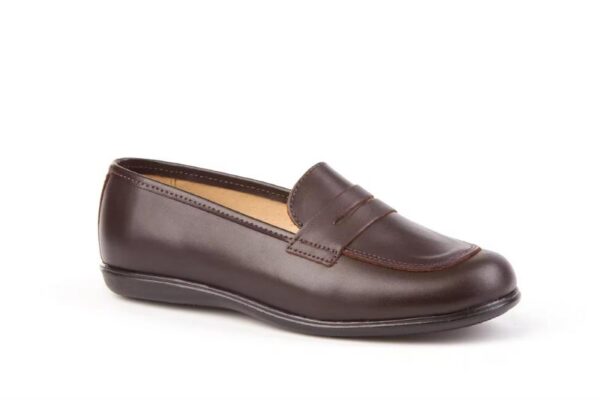 Mocasines colegiales de piel para niña Modelo 466 Tallas 35 a 40 Angelitos - Image 3