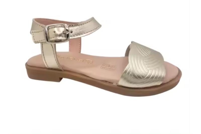 Sandalia de piel para niña varios colores con hebilla Tallas 24 a 34 Modelo 50358