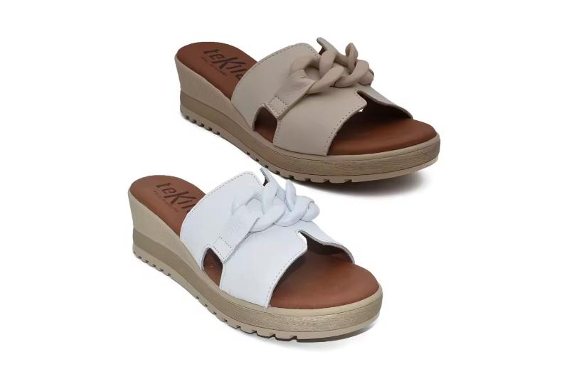 Sandalias de piel para mujer con cuña y adorno Hechas en España Tallas 36 a 40 Modelo 5047 Tekila 6 Sandalias de piel para mujer con cuña y adorno Hechas en España Tallas 36 a 40 Modelo 5047 Tekila - Image 6