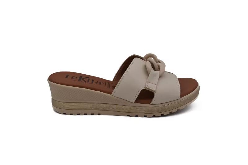 Sandalias de piel para mujer con cuña y adorno Hechas en España Tallas 36 a 40 Modelo 5047 Tekila 4 Sandalias de piel para mujer con cuña y adorno Hechas en España Tallas 36 a 40 Modelo 5047 Tekila - Image 4