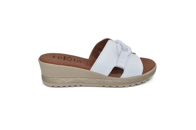 Sandalias de piel para mujer con cuña y adorno Hechas en España Tallas 36 a 40 Modelo 5047 Tekila 3 Sandalias de piel para mujer con cuña y adorno Hechas en España Tallas 36 a 40 Modelo 5047 Tekila - Image 3