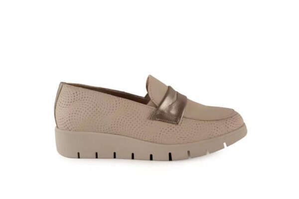 Mocasines de piel calados para mujer con plataforma cómoda Tallas 36 a 40 Modelo 6 Chamby
