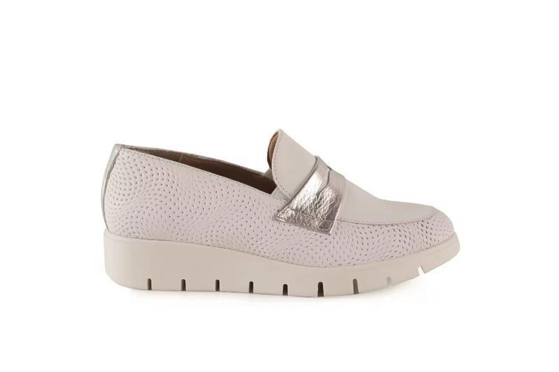 Mocasines de piel calados para mujer con plataforma cómoda Tallas 36 a 40 Modelo 6 Chamby 3 Mocasines de piel calados para mujer con plataforma cómoda Tallas 36 a 40 Modelo 6 Chamby - Image 3