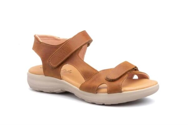 Sandalias blancas planas para mujer con doble cierre de velcro Hecho en España Modelo E645 Tallas 36 a 41 Alto Estilo - Image 5