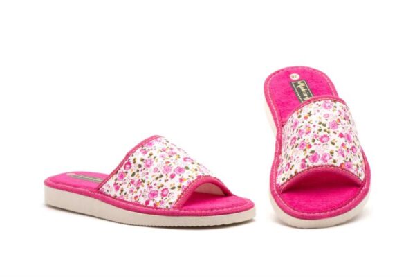 Zapatillas de casa abiertas para mujer con estampado floral Hecho en España Tallas 36 a 41 Modelo 7723 Jam - Image 3