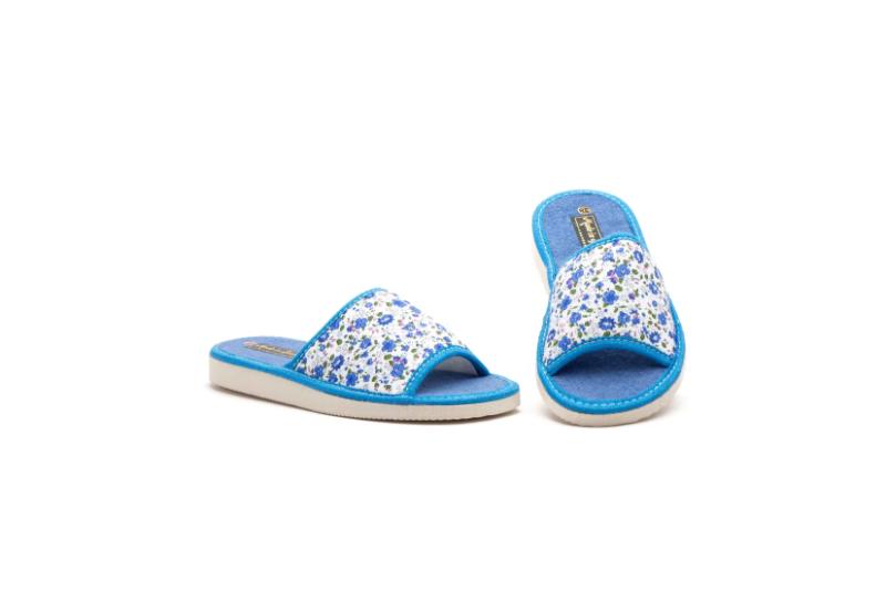 Zapatillas de casa abiertas para mujer con estampado floral Hecho en España Tallas 36 a 41 Modelo 7723 Jam