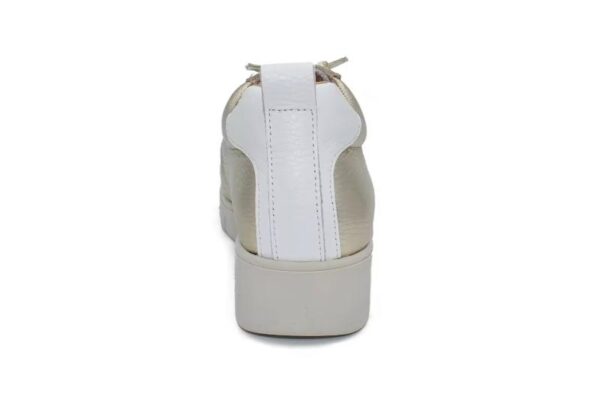 Zapatillas de piel blancas para mujer con plataforma ligera Tallas 36 a 40 Modelo 9 Chamby - Image 3