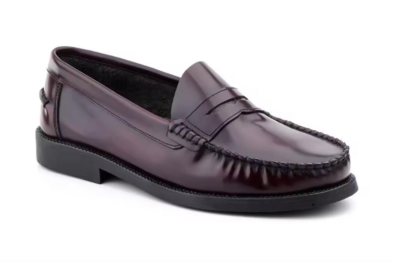 Mocasines de piel para hombre estilo clásico con antifaz liso suela cuero Tallas 39 a 45 Modelo 1000 Jam