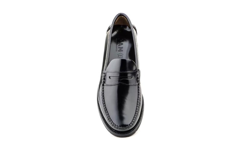 Mocasines de piel para hombre estilo clásico con antifaz liso suela cuero Tallas 39 a 45 Modelo 1000 Jam 2 Mocasines de piel para hombre estilo clásico con antifaz liso suela cuero Tallas 39 a 45 Modelo 1000 Jam - Imagen 2