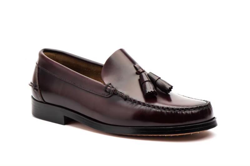 Mocasines de piel para hombre suela cuero con borlas clásicas Tallas 39 a 45 Modelo 1004 Jam