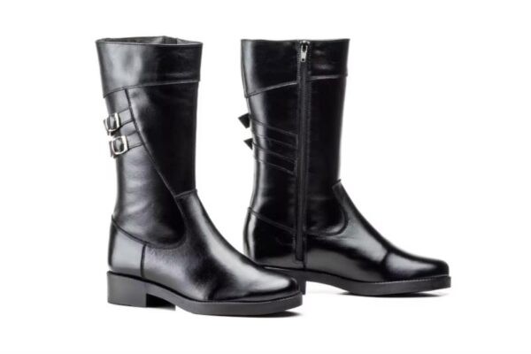 Botas de piel negra para mujer con hebillas Modelo 1010 Tallas 36 a 41 Hecho en España Jam - Image 2