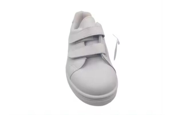 Zapatillas deportivas escolares reforzadas blancas con velcro Tallas 29 a 34 Modelo 171 Flossy - Imagen 4