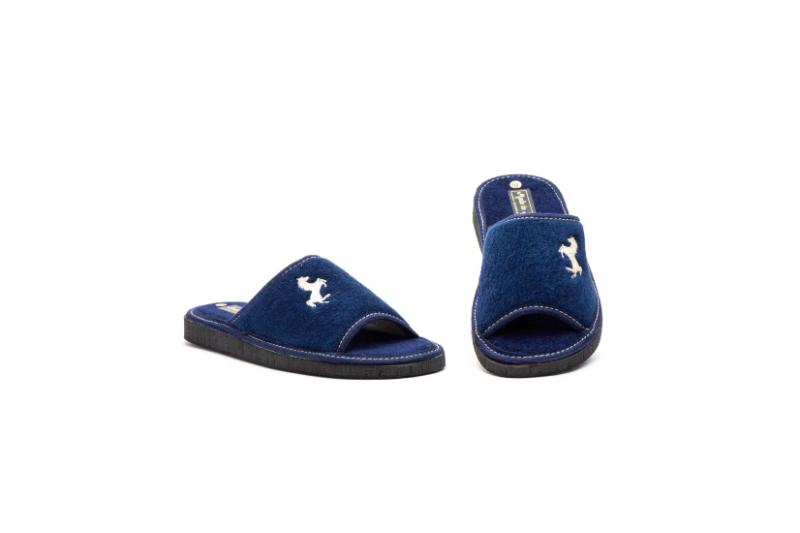 Zapatillas de casa abiertas para hombre con bordado decorativo Hecho en España Tallas 39 a 45 Modelo 1888 Jam