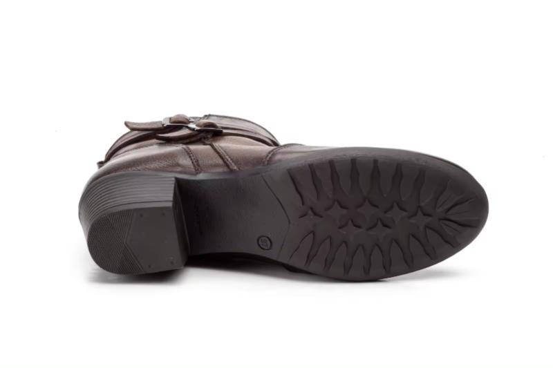 Botines de piel para mujer con tacón ancho y hebillas decorativas Tallas 36 a 41 Modelo 59304 Jam 2 Botines de piel para mujer con tacón ancho y hebillas decorativas Tallas 36 a 41 Modelo 59304 Jam - Imagen 2
