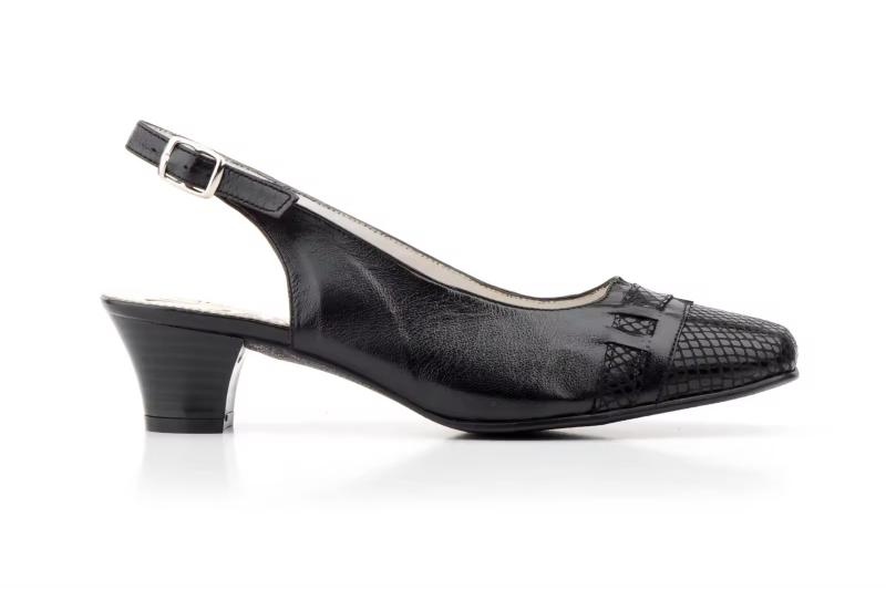 Zapatos de mujer de piel con tacón medio Hecho en España Ancho especial Tallas 36 a 41 Modelo 5122 Jam 3 Zapatos de mujer de piel con tacón medio Hecho en España Ancho especial Tallas 36 a 41 Modelo 5122 Jam - Image 3