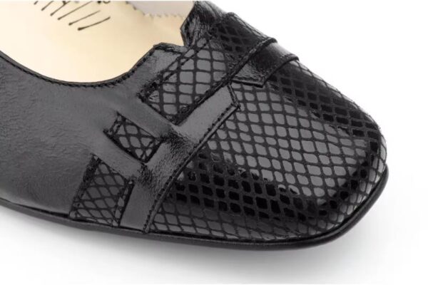 Zapatos de mujer de piel con tacón medio Hecho en España Ancho especial Tallas 36 a 41 Modelo 5122 Jam - Image 5