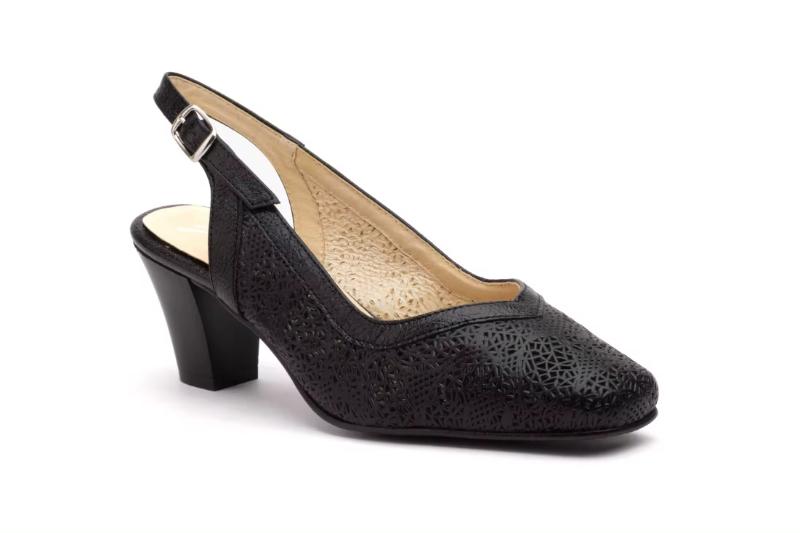 Zapatos de mujer de piel con tacón medio Hecho en España Tallas 36 a 41 Modelo 5610 Jam 2 Zapatos de mujer de piel con tacón medio Hecho en España Tallas 36 a 41 Modelo 5610 Jam - Imagen 2