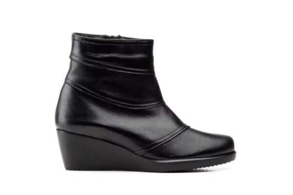 Botines de piel para mujer con cuña interior y cremallera Tallas 36 a 41 Modelo 5682 Jam - Imagen 5