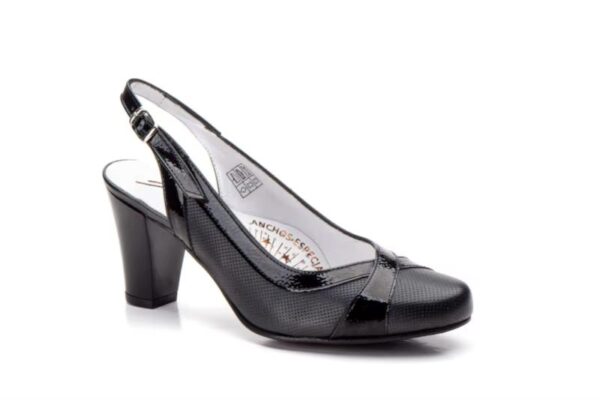 Zapatos de mujer de piel con tacón medio Hecho en España Tallas 36 a 41 Modelo 5966 Jam - Imagen 6