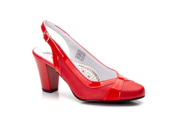 Zapatos de mujer de piel con tacón medio Hecho en España Tallas 36 a 41 Modelo 5966 Jam - Imagen 4