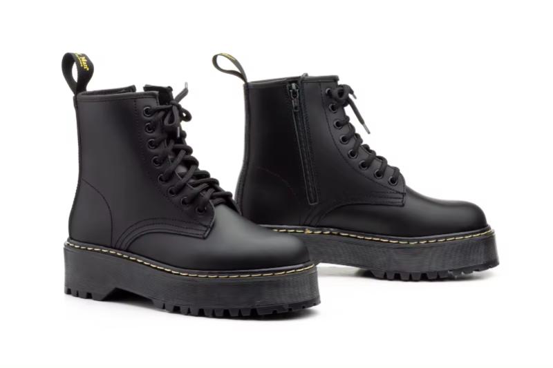 Botas de piel estilo militar para mujer con plataforma y cordones Tallas 36 a 41 Modelo 6063 Jam 3 Botas de piel estilo militar para mujer con plataforma y cordones Tallas 36 a 41 Modelo 6063 Jam - Image 3