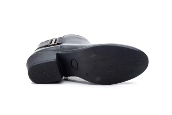 Botines de piel para mujer con tacón bajo y adorno metálico Tallas 36 a 41 Modelo 6300 Jam - Imagen 2