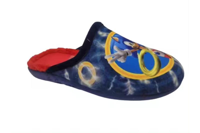 Zapatillas de casa infantiles Sonic en azul Modelo 7184 Tallas 28 a 37 Michu