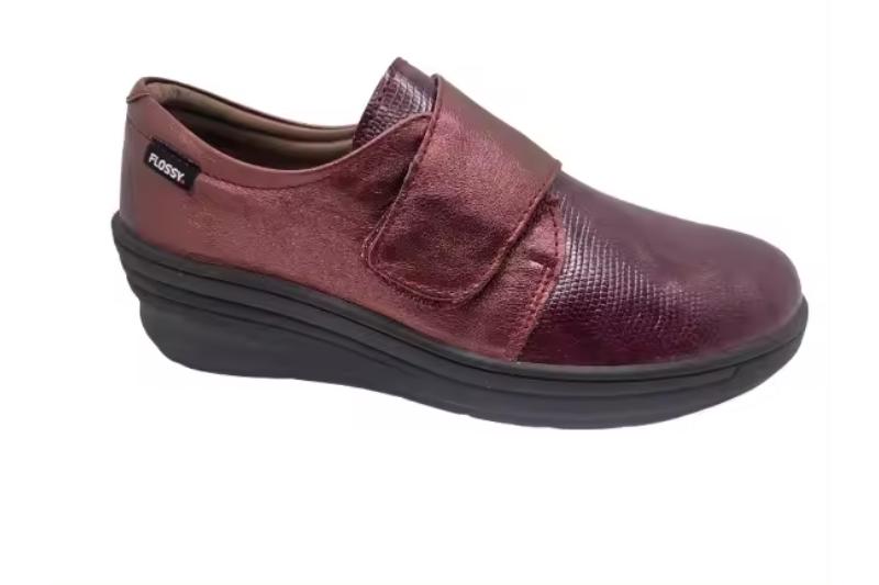 Zapatos cómodos de cuña para mujer con velcro Modelo 8002 Tallas 36 a 41 Hecho en España