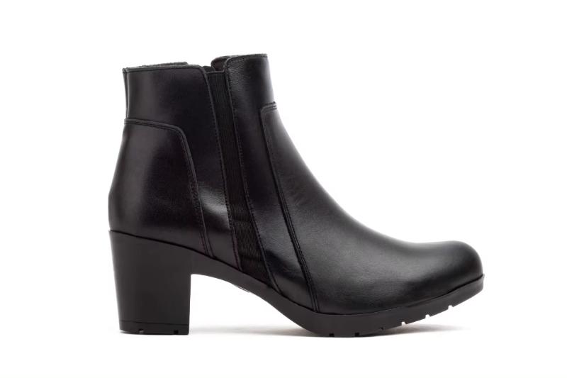 Botines de piel para mujer con tacón medio y elásticos laterales Tallas 36 a 41 Modelo 8889 Jam 4 Botines de piel para mujer con tacón medio y elásticos laterales Tallas 36 a 41 Modelo 8889 Jam - Imagen 4