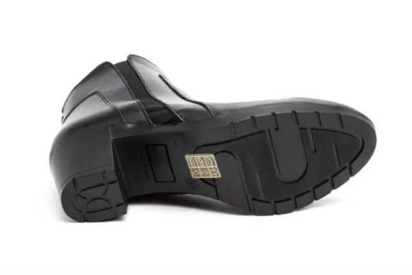 Botines de piel para mujer con tacón medio y elásticos laterales Tallas 36 a 41 Modelo 8889 Jam - Imagen 3