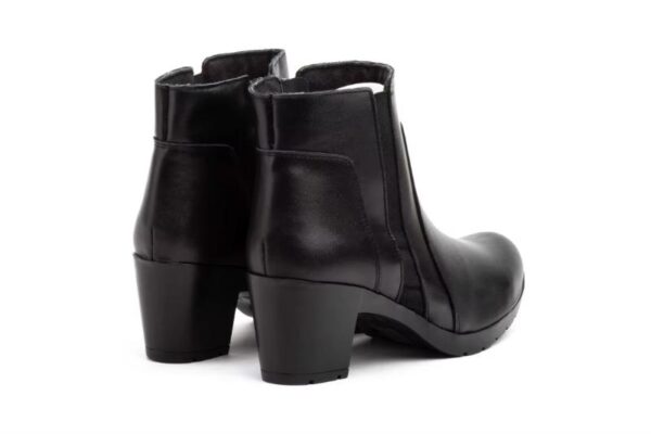 Botines de piel para mujer con tacón medio y elásticos laterales Tallas 36 a 41 Modelo 8889 Jam - Imagen 2