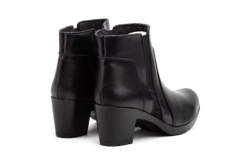 Botines de piel para mujer con tacón medio y elásticos laterales Tallas 36 a 41 Modelo 8889 Jam 2 Botines de piel para mujer con tacón medio y elásticos laterales Tallas 36 a 41 Modelo 8889 Jam - Imagen 2