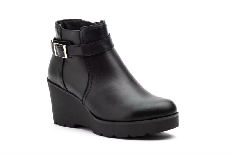 Botines de piel para mujer con cuña alta y hebilla lateral Tallas 36 a 41 Modelo 8891 Jam 5 Botines de piel para mujer con cuña alta y hebilla lateral Tallas 36 a 41 Modelo 8891 Jam - Imagen 5