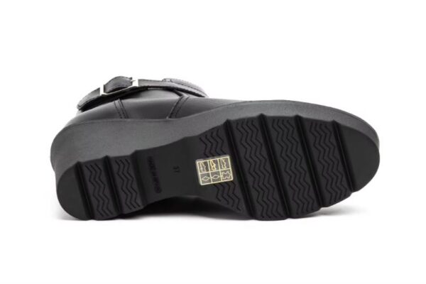 Botines de piel para mujer con cuña alta y hebilla lateral Tallas 36 a 41 Modelo 8891 Jam - Imagen 2