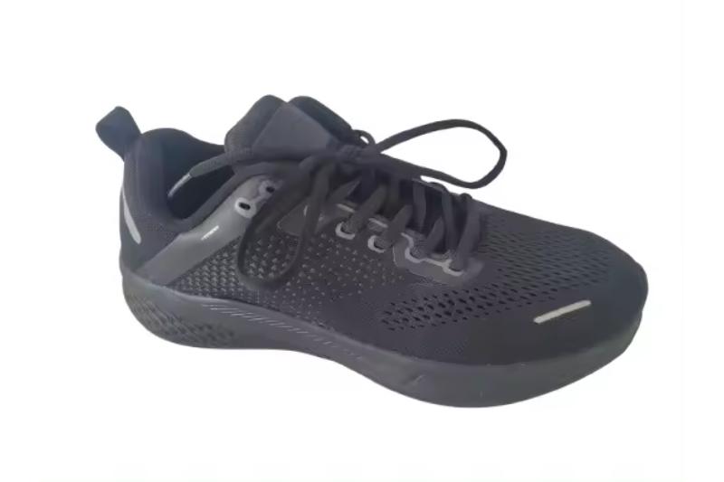 Zapatillas deportivas con plantilla Double Memory para hombre en color negro Tallas 41 a 45 Modelo 9870