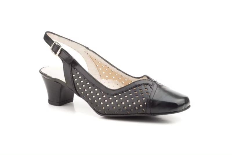 Zapatos de mujer de piel con tacón medio Hecho en España Ancho especial Tallas 36 a 41 Modelo 5209 Jam