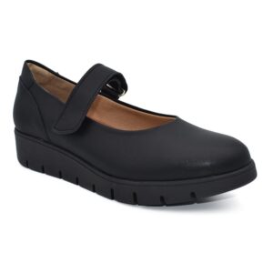 Merceditas de piel para mujer con plataforma cómoda Tallas 35 a 41 Modelo 1915 Chamby 8 1915 negro 0002621