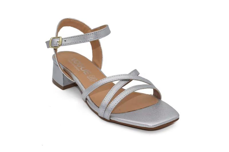 Sandalias de tacón de piel plantilla acolchada Hecho en España Tallas 35 a 41 Modelo 225 Vogue